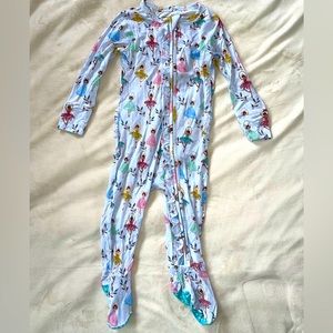 Posh Peanut Noel Footie Ruffled Zippered One Piece